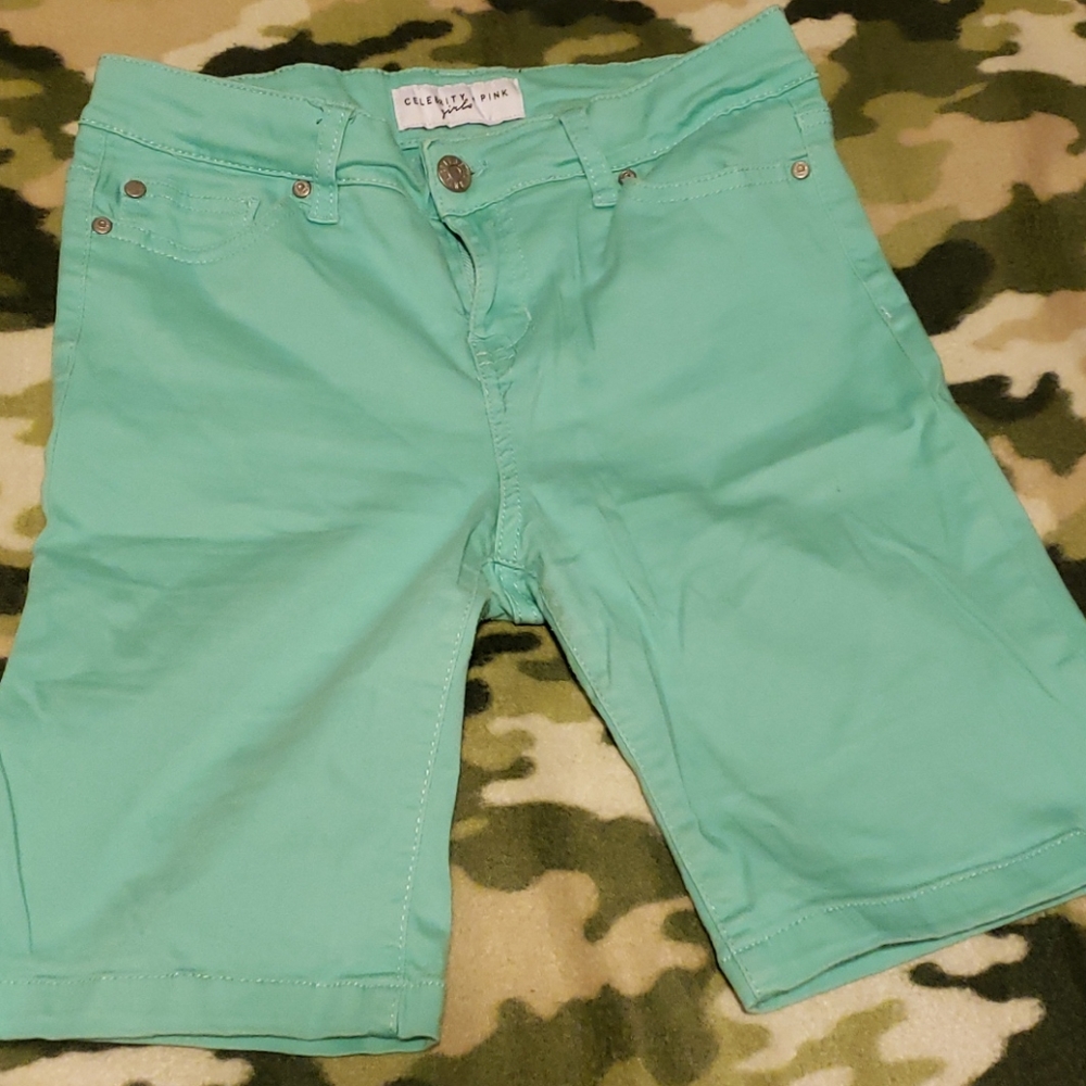 Teal shorts